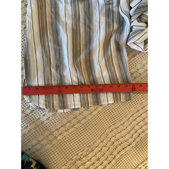 Tribal Womens Off  Shoulder Striped Cropped Leg Plus XXL NWT Slimming Jumpsuit - Picture 10 of 10